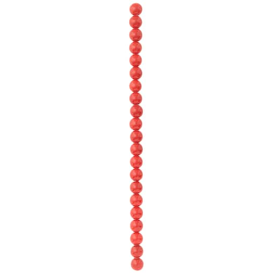 Red Ceramic Round Beads, 10mm by Bead Landing™